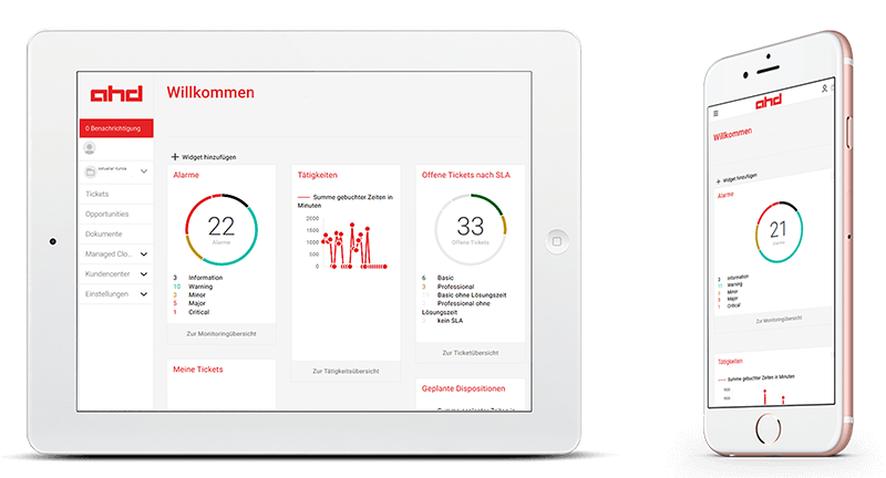 my.ahd - Mobil optimiert